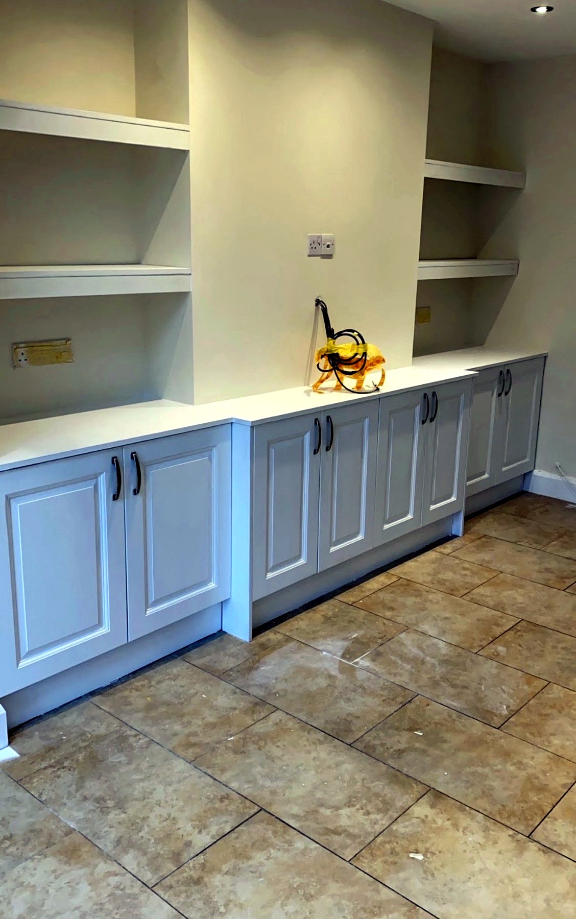 Built-in cabinetry after refinishing