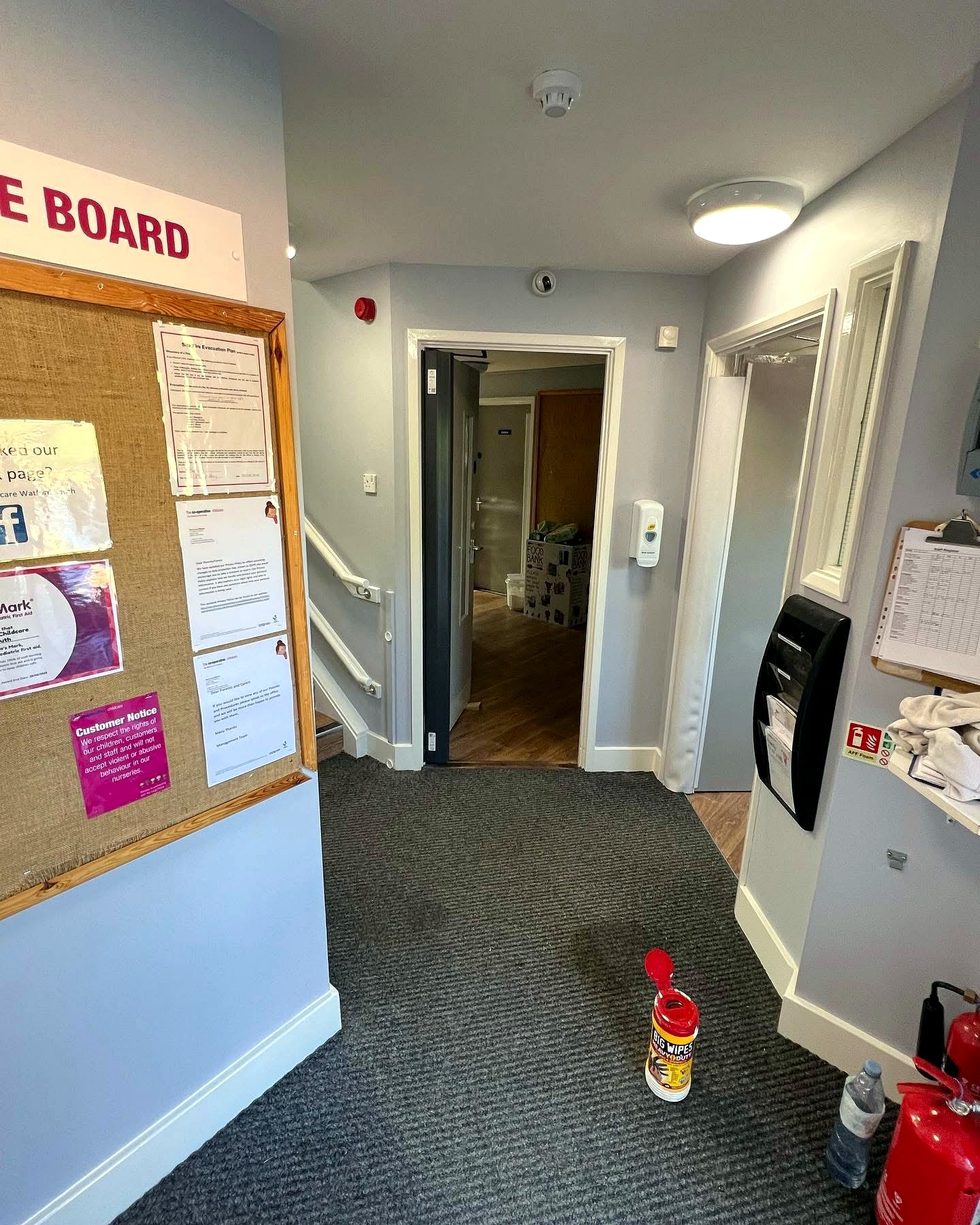 Commercial corridor decorating