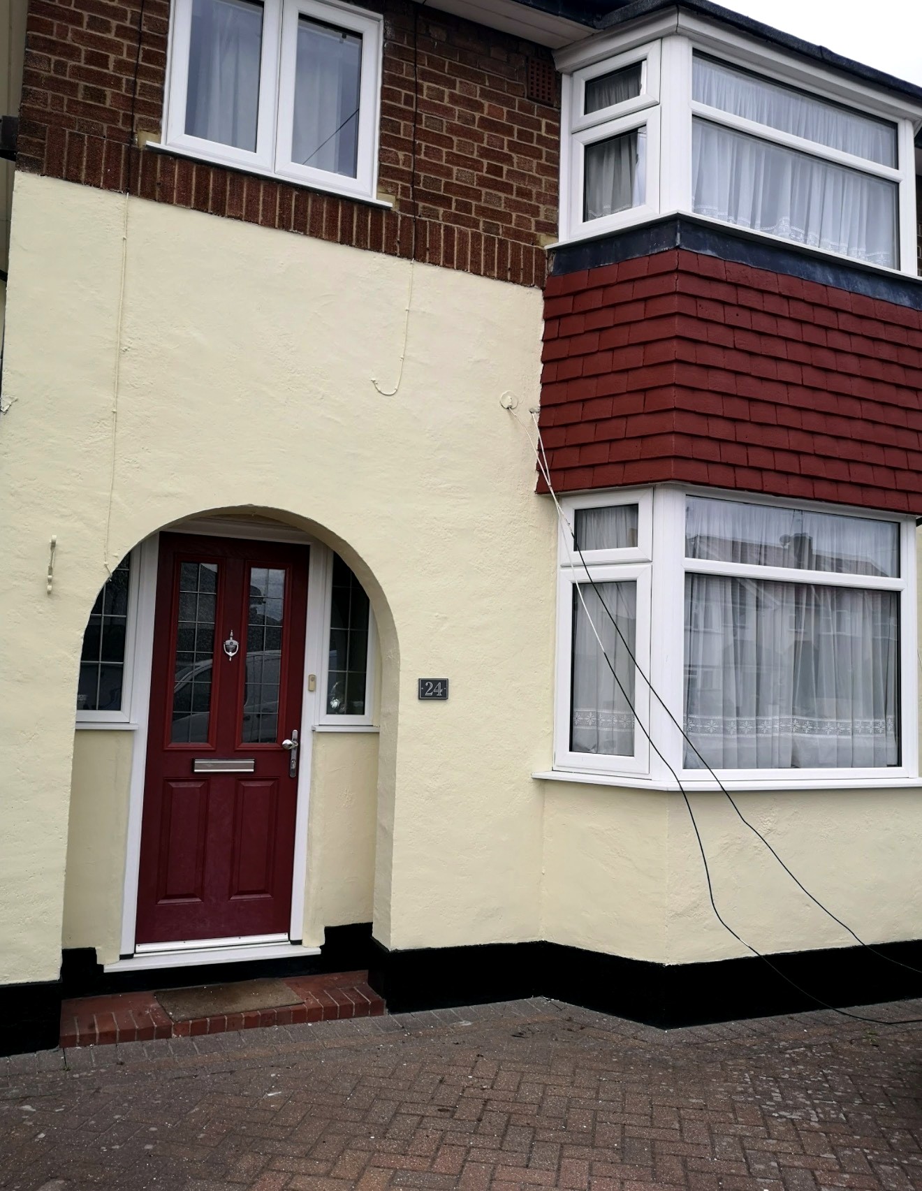 Rendered house after exterior painting