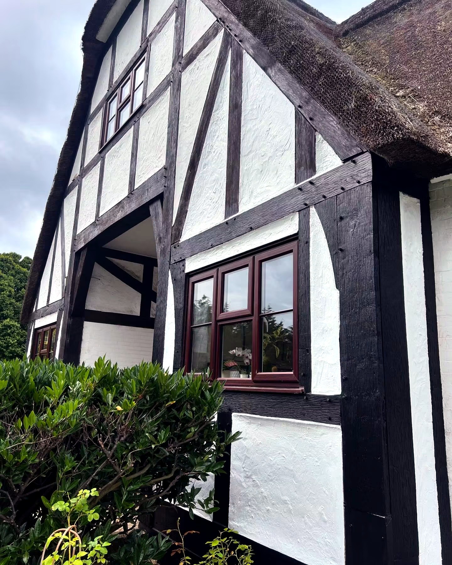 Tudor style exterior detailing
