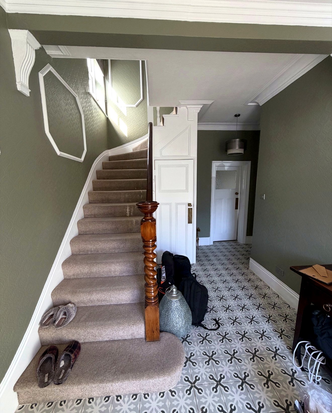 Finished period staircase and joinery