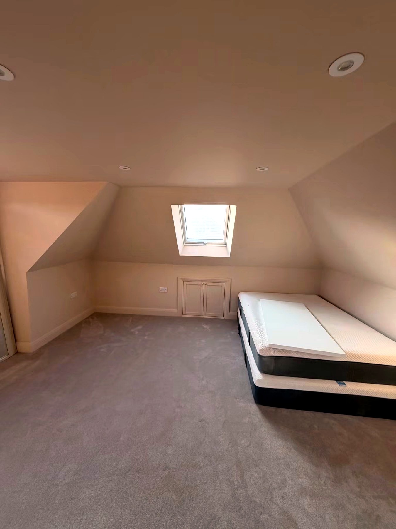 Bright open-plan interior after decorating