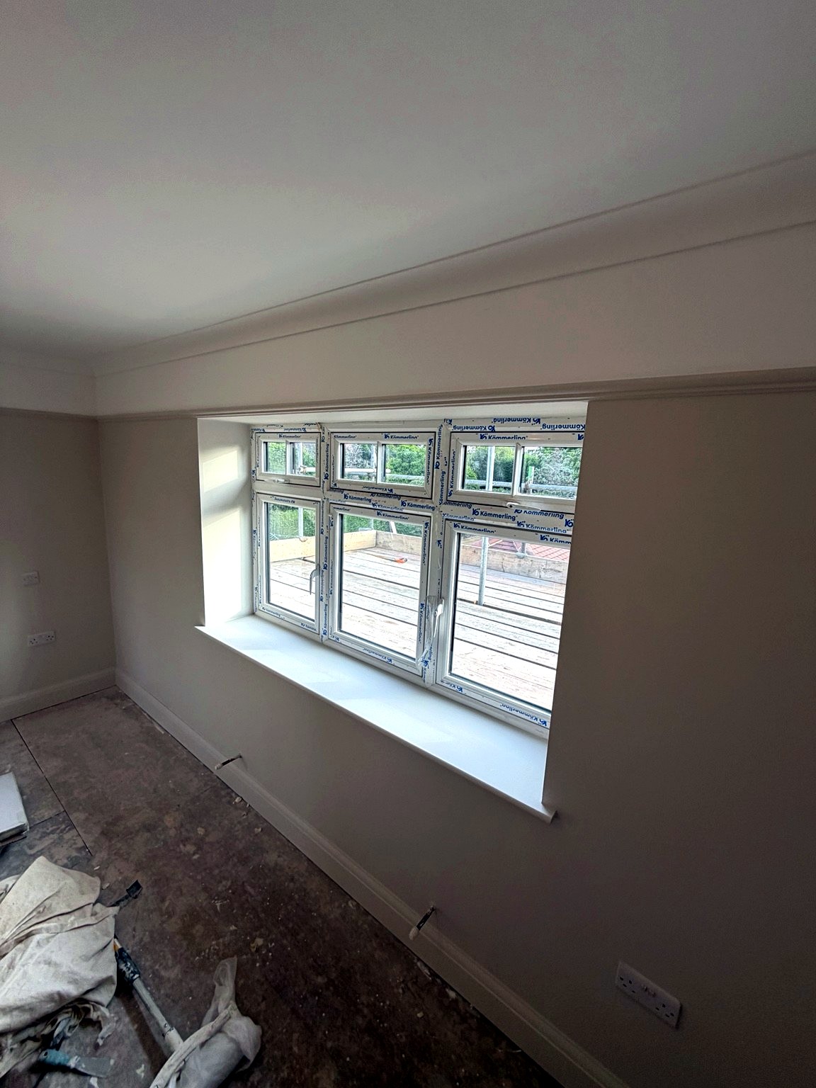 Neutral room after decorating