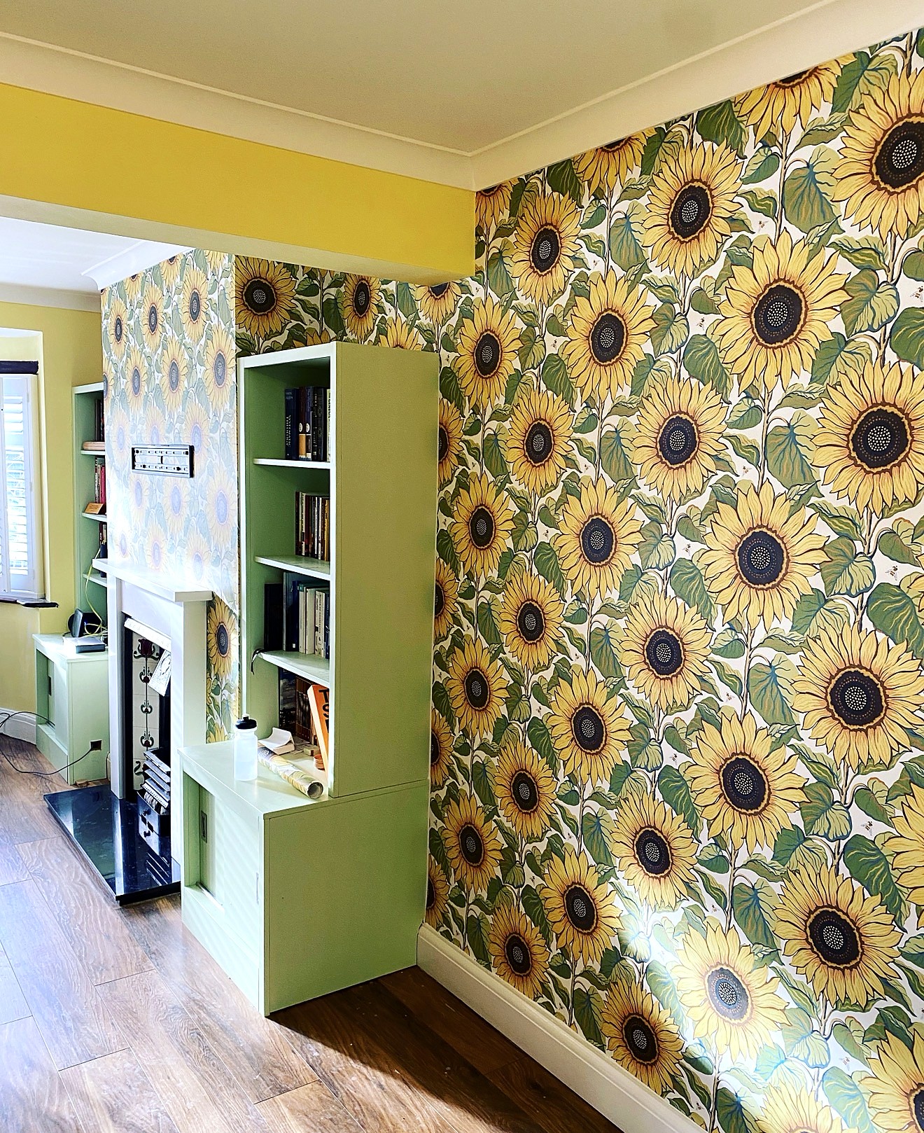 Sunflower feature wall